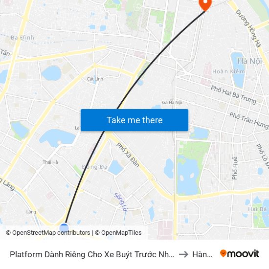 Platform Dành Riêng Cho Xe Buýt Trước Nhà 604 Trường Chinh to Hàng Mã map