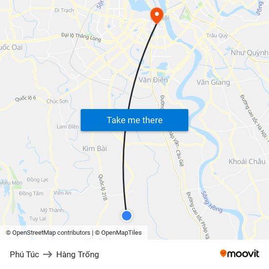 Phú Túc to Hàng Trống map