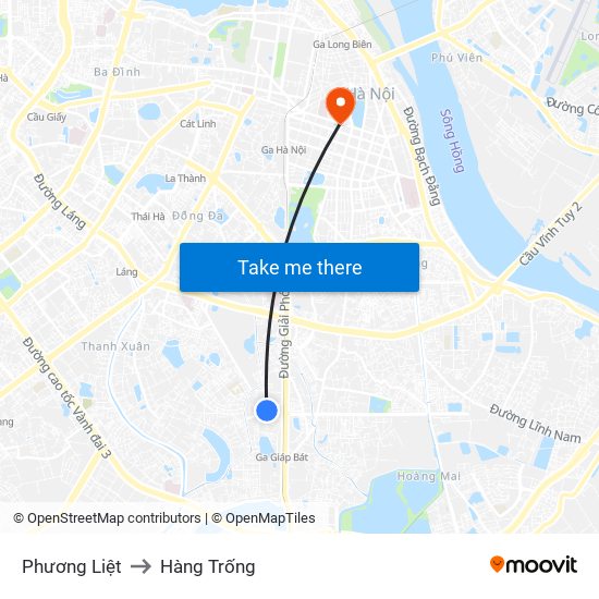 Phương Liệt to Hàng Trống map