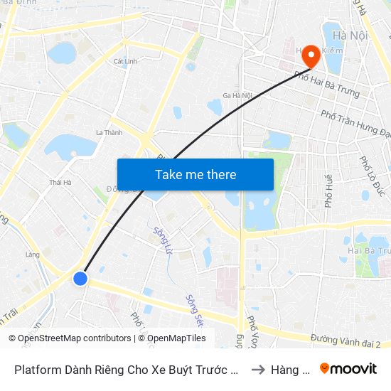 Platform Dành Riêng Cho Xe Buýt Trước Nhà 604 Trường Chinh to Hàng Trống map