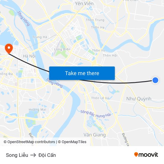 Song Liễu to Đội Cấn map