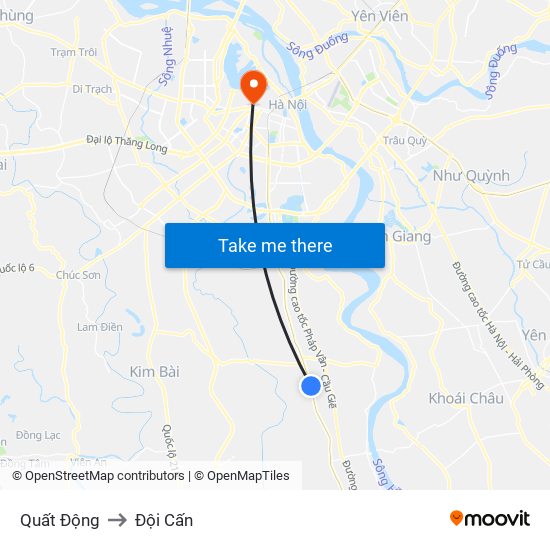 Quất Động to Đội Cấn map