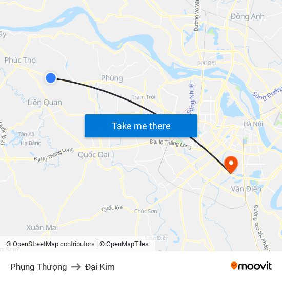 Phụng Thượng to Đại Kim map