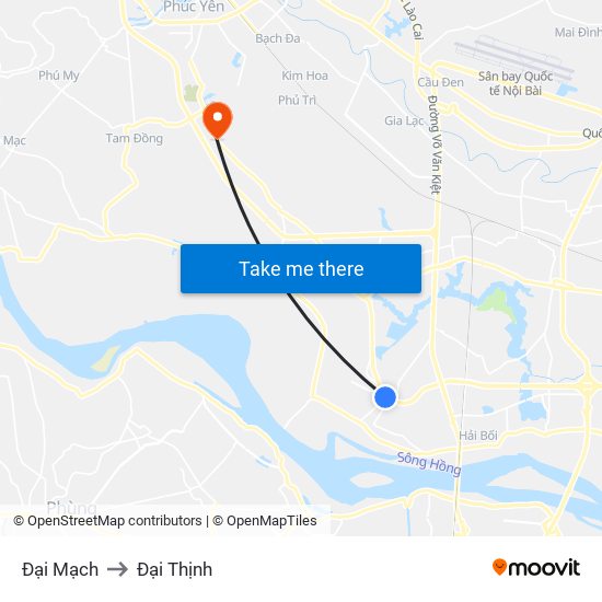 Đại Mạch to Đại Thịnh map