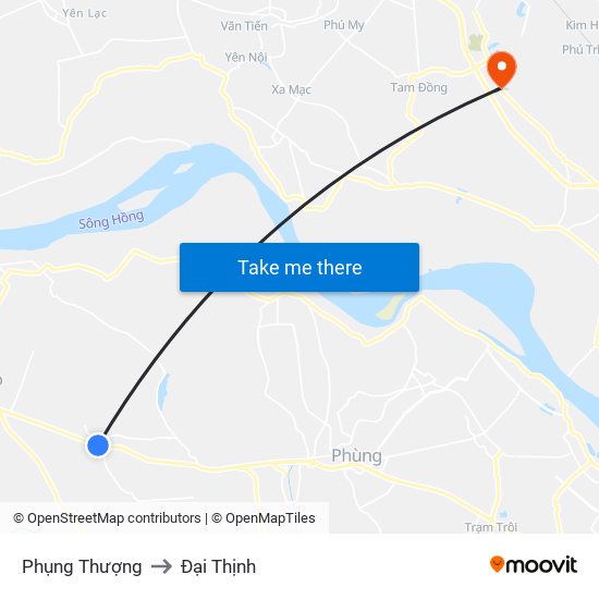 Phụng Thượng to Đại Thịnh map