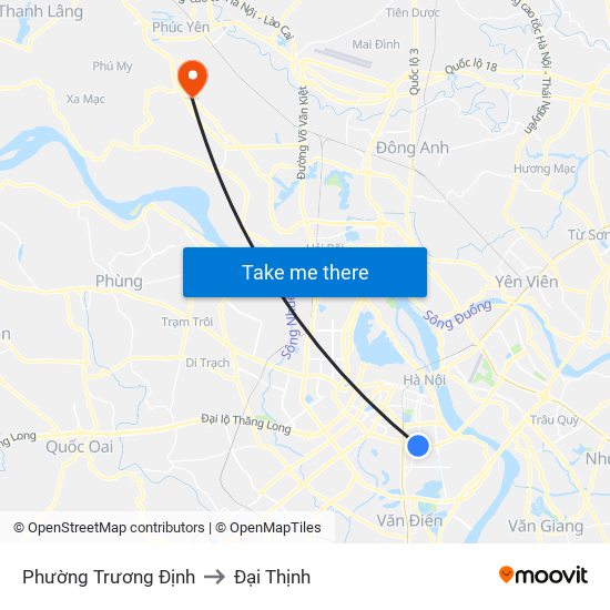 Phường Trương Định to Đại Thịnh map