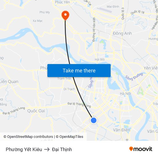 Phường Yết Kiêu to Đại Thịnh map