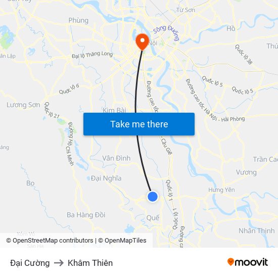 Đại Cường to Khâm Thiên map