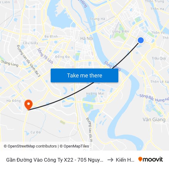 Gần Đường Vào Công Ty X22 - 705 Nguyễn Văn Linh to Kiến Hưng map