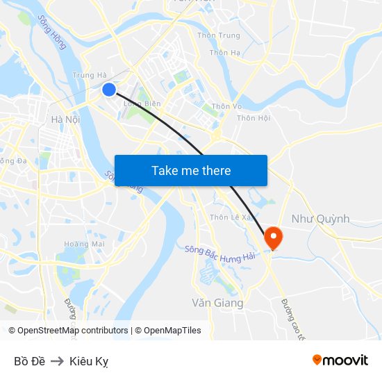 Bồ Đề to Kiêu Kỵ map