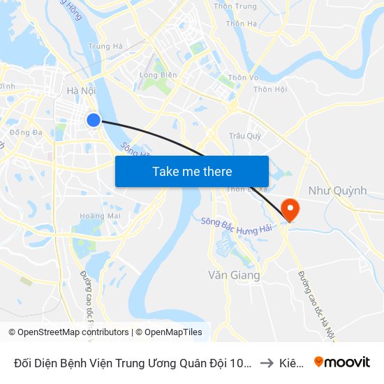 Đối Diện Bệnh Viện Trung Ương Quân Đội 108 - Trần Hưng Đạo to Kiêu Kỵ map