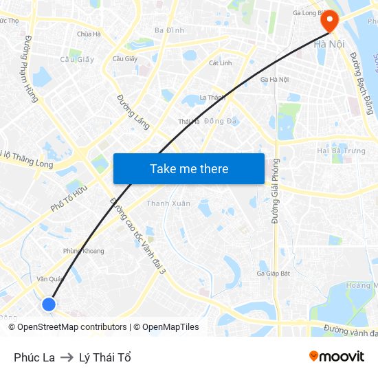 Phúc La to Lý Thái Tổ map