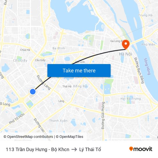 113 Trần Duy Hưng - Bộ Khcn to Lý Thái Tổ map