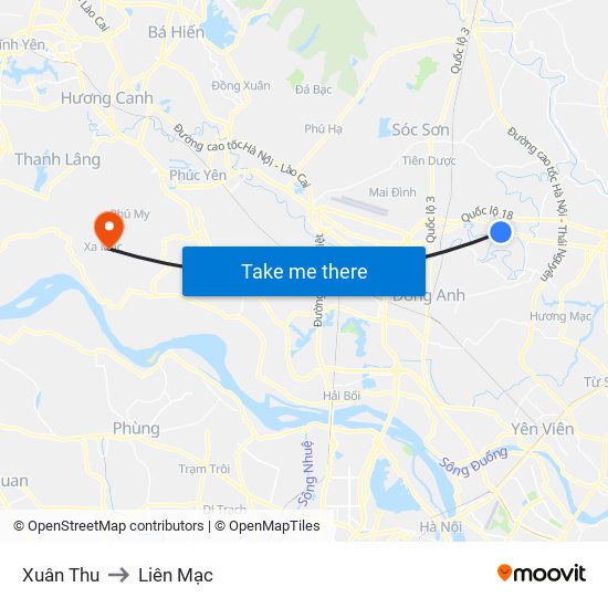 Xuân Thu to Liên Mạc map