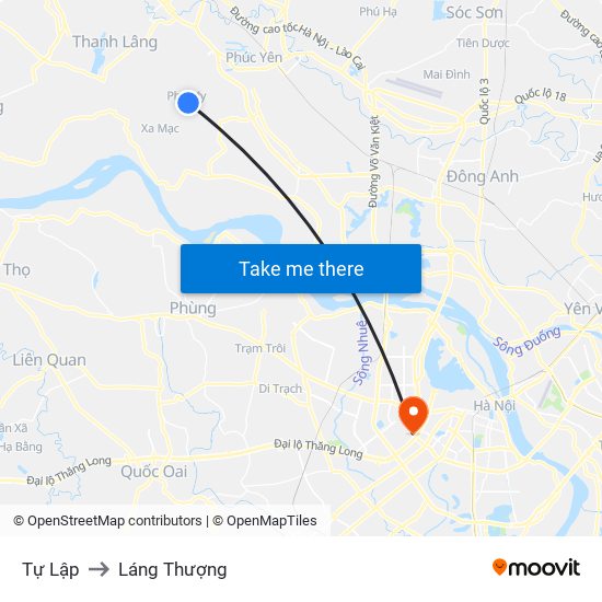 Tự Lập to Láng Thượng map