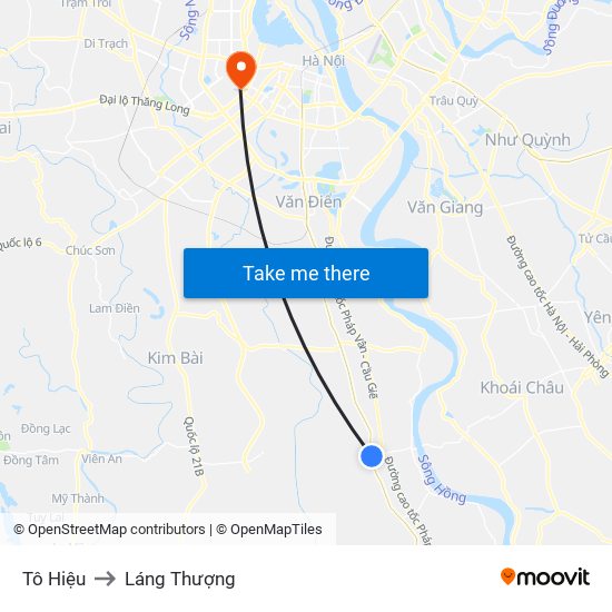 Tô Hiệu to Láng Thượng map