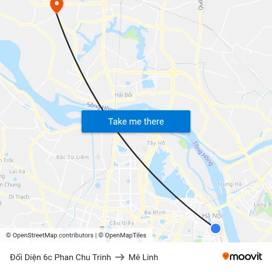 Đối Diện 6c Phan Chu Trinh to Mê Linh map