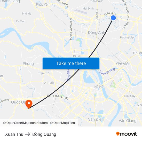 Xuân Thu to Đồng Quang map