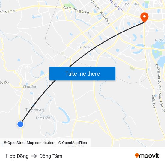Hợp Đồng to Đồng Tâm map