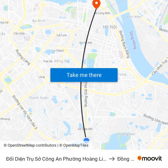 Đối Diện Trụ Sở Công An Phường Hoàng Liệt- 1277 Giải Phóng to Đồng Xuân map