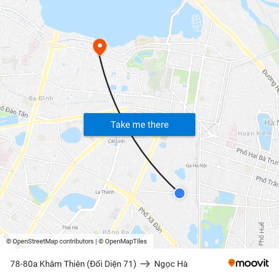 78-80a Khâm Thiên (Đối Diện 71) to Ngọc Hà map