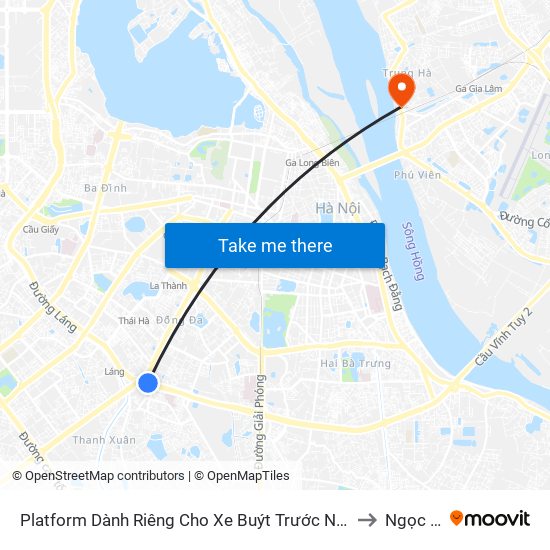 Platform Dành Riêng Cho Xe Buýt Trước Nhà 604 Trường Chinh to Ngọc Thụy map