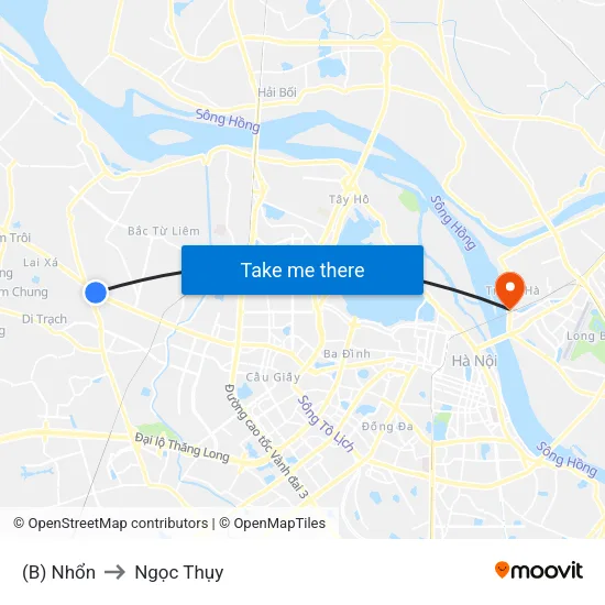 (B) Nhổn to Ngọc Thụy map