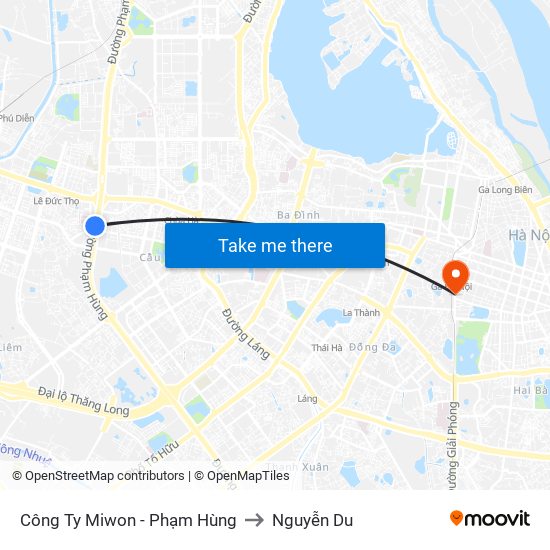 Bệnh Viện Đa Khoa Y Học Cổ Truyền - 6 Phạm Hùng to Nguyễn Du map