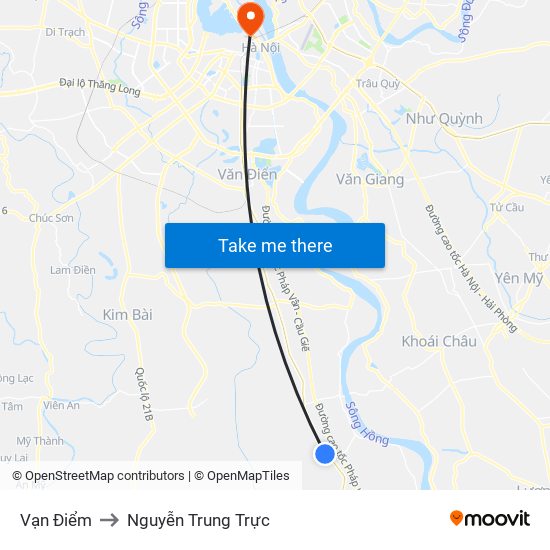 Vạn Điểm to Nguyễn Trung Trực map