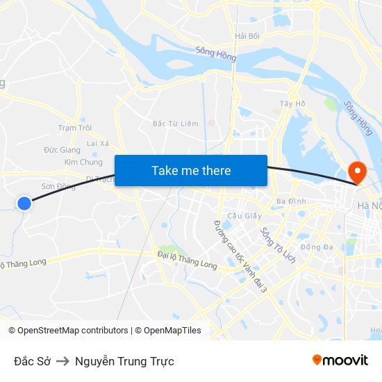 Đắc Sở to Nguyễn Trung Trực map