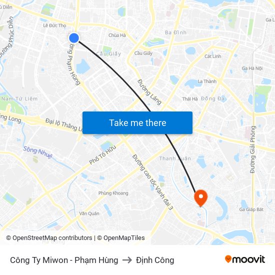 Bệnh Viện Đa Khoa Y Học Cổ Truyền - 6 Phạm Hùng to Định Công map