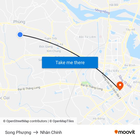 Song Phượng to Nhân Chính map