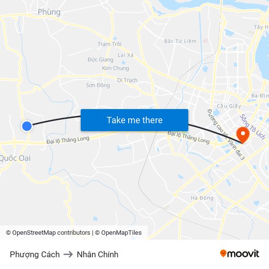 Phượng Cách to Nhân Chính map