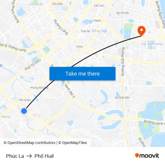 Phúc La to Phố Huế map