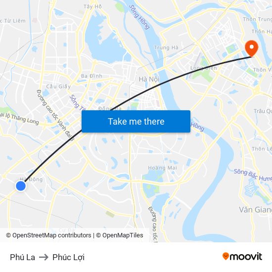 Phú La to Phúc Lợi map