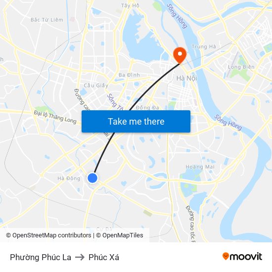 Phường Phúc La to Phúc Xá map