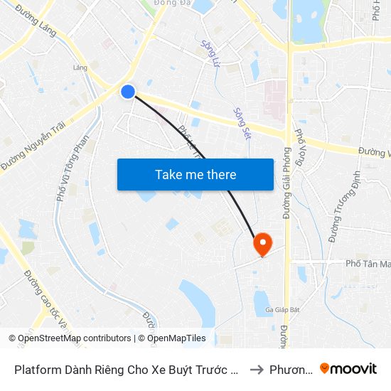 Platform Dành Riêng Cho Xe Buýt Trước Nhà 604 Trường Chinh to Phương Liệt map