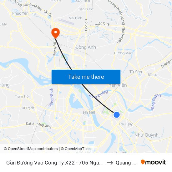 Gần Đường Vào Công Ty X22 - 705 Nguyễn Văn Linh to Quang Minh map