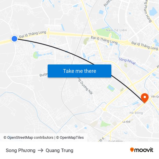 Song Phương to Quang Trung map