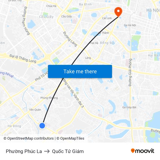 Phường Phúc La to Quốc Tử Giám map