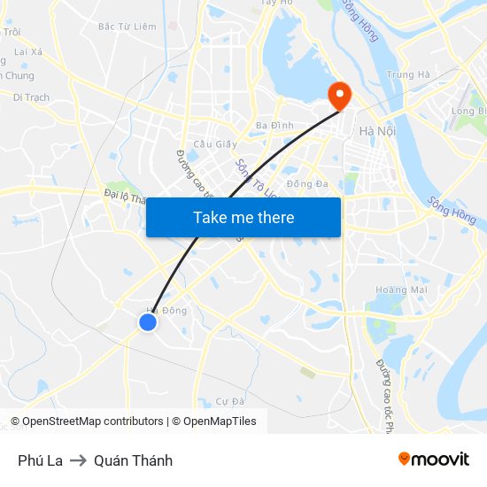 Phú La to Quán Thánh map