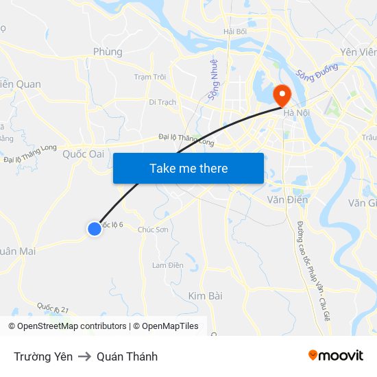 Trường Yên to Quán Thánh map