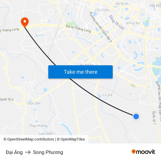 Đại Áng to Song Phương map