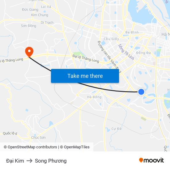 Đại Kim to Song Phương map