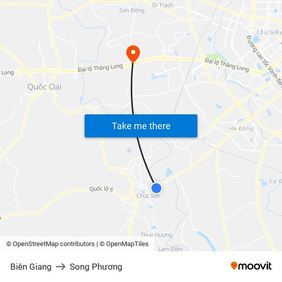 Biên Giang to Song Phương map