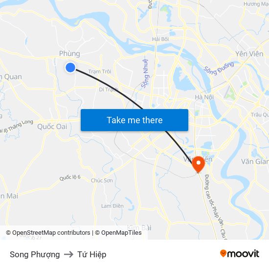 Song Phượng to Tứ Hiệp map