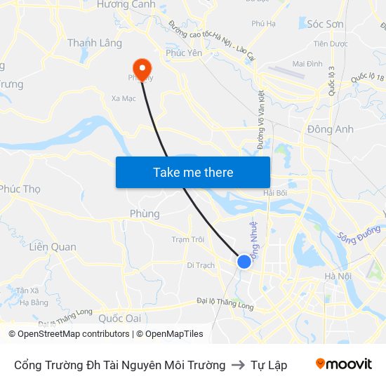 Cổng Trường Đh Tài Nguyên Môi Trường to Tự Lập map