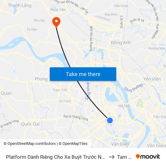 Platform Dành Riêng Cho Xe Buýt Trước Nhà 604 Trường Chinh to Tam Đồng map