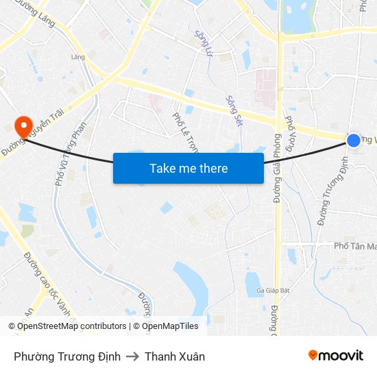 Phường Trương Định to Thanh Xuân map