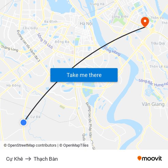 Cự Khê to Thạch Bàn map